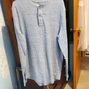 Sonoma Grey Long Sleeve Henley Shirt Xl NWOT never Worn